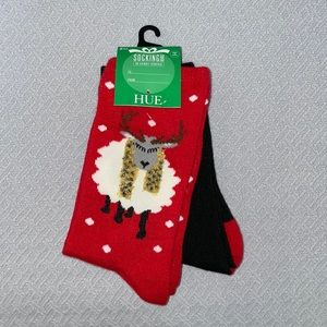 NWT HUE 2-pk holiday socks
